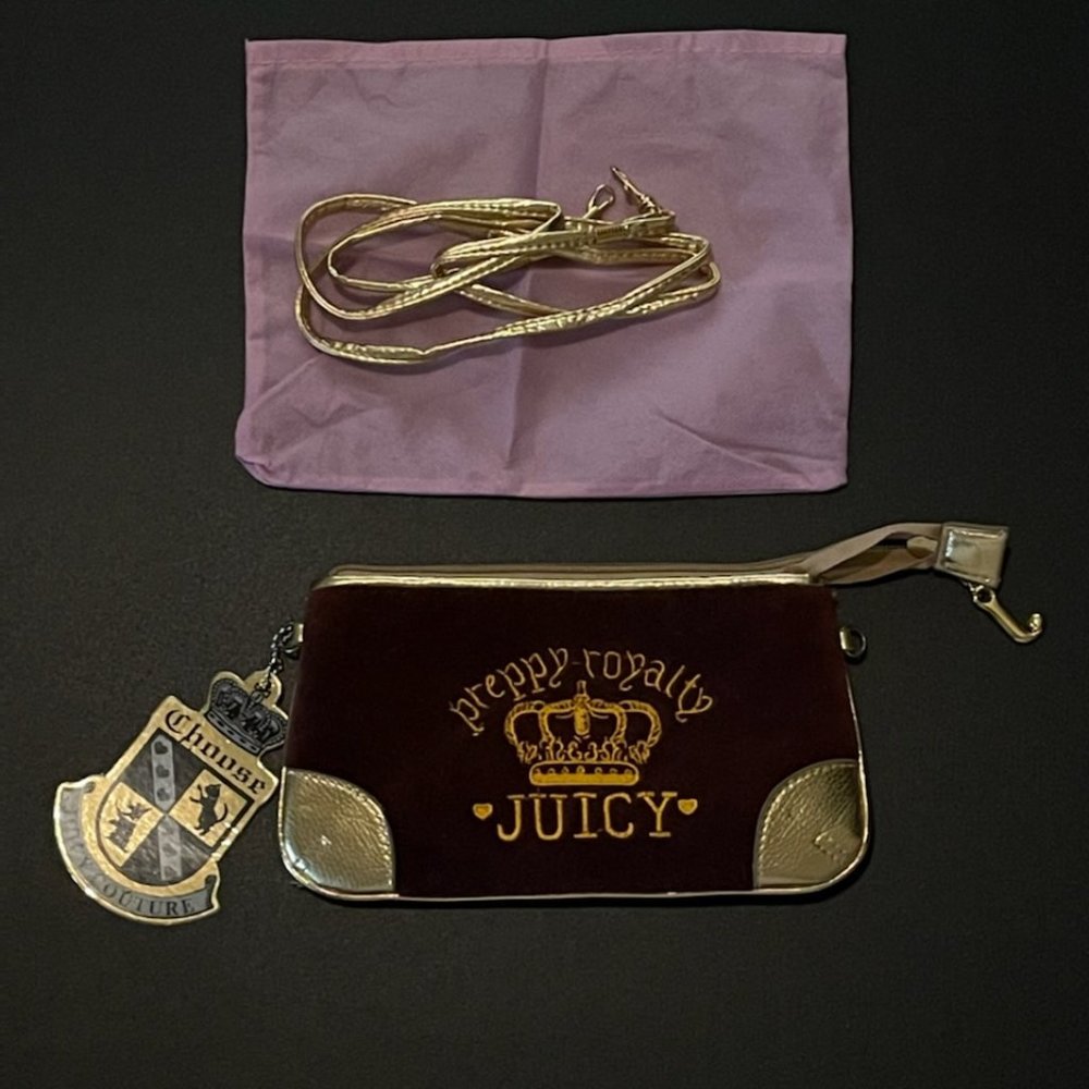 Vintage JUICY Preppy Royalty Chocolate cross body